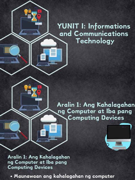 EPP 4 (ICT): Kahalagahan ng Computer at Iba Pang Computing .